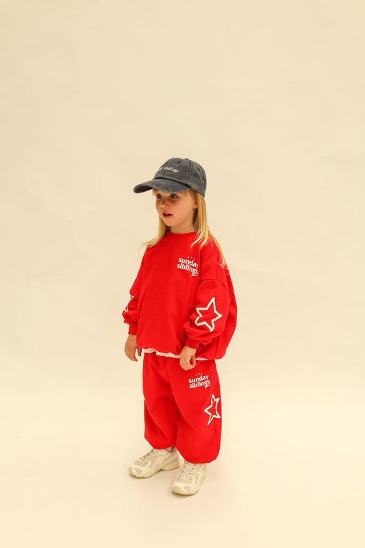 Sunday Siblings - Siblings Set - Red Sweater