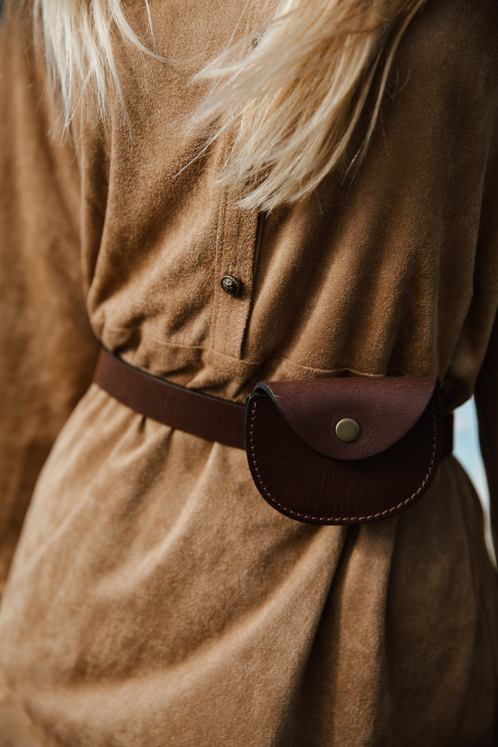 Ottway The Label - Chestnut Pouch Handcrafted Leather Belt