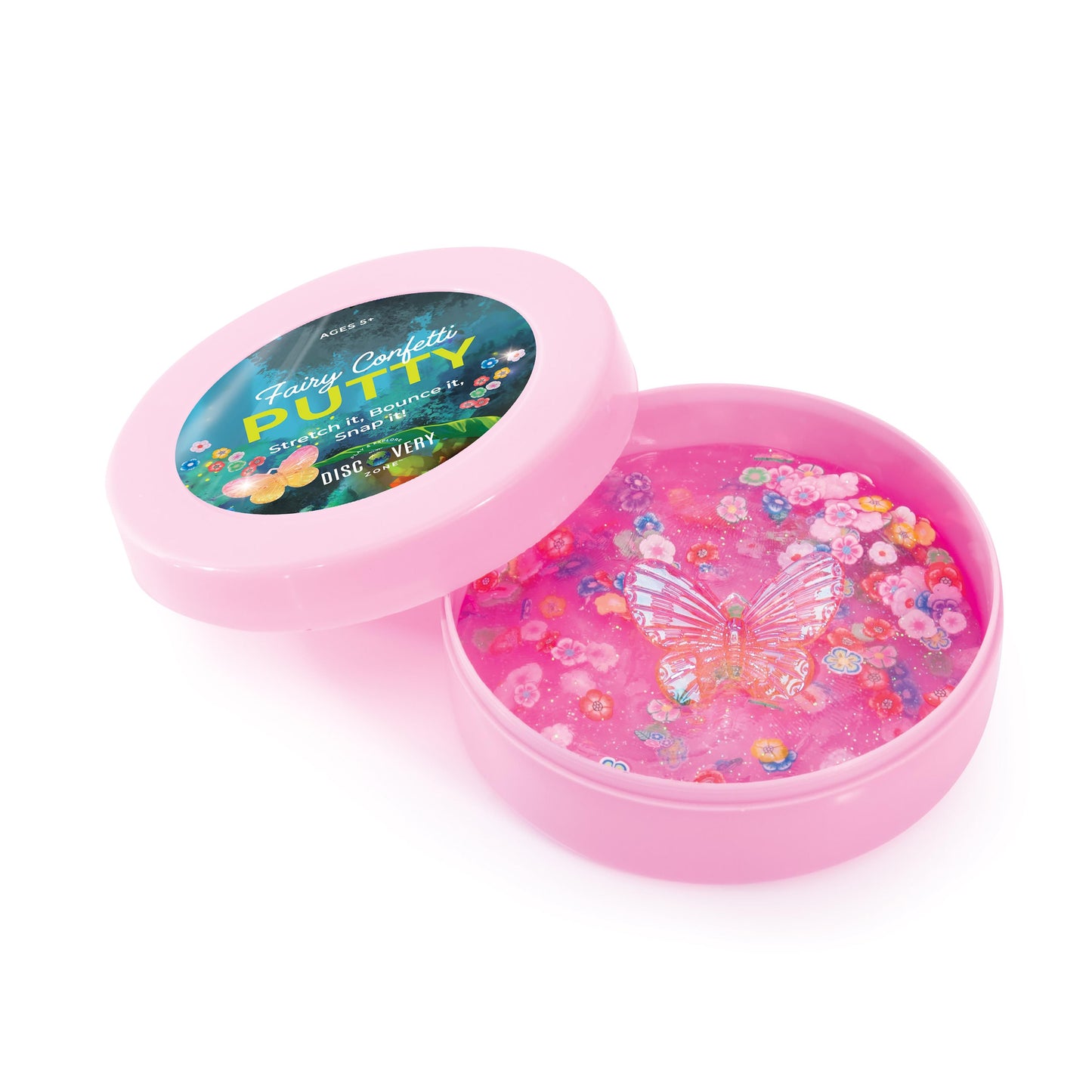 Discovery Zone - Fairy Confetti Putty - Pink
