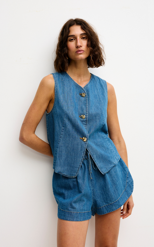 Kinney - Camille Vest - Denim