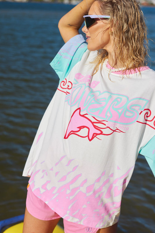 Only Lovers Left - Wave Racer Tee - Salt