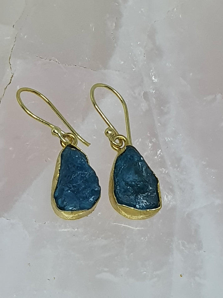 Gold Single Stone Earrings - Various Stones