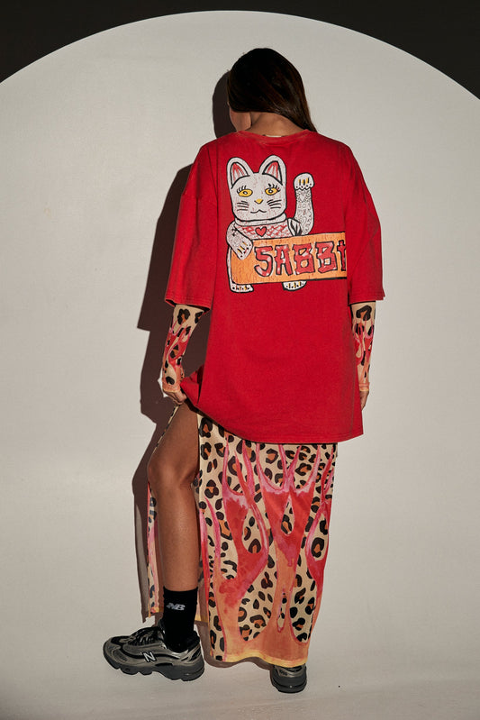 Sabbi - The Champagne Tattoo Tee - Red