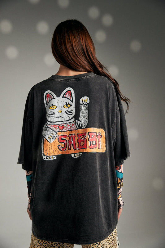 Sabbi - The Champagne Tattoo Tee - Black