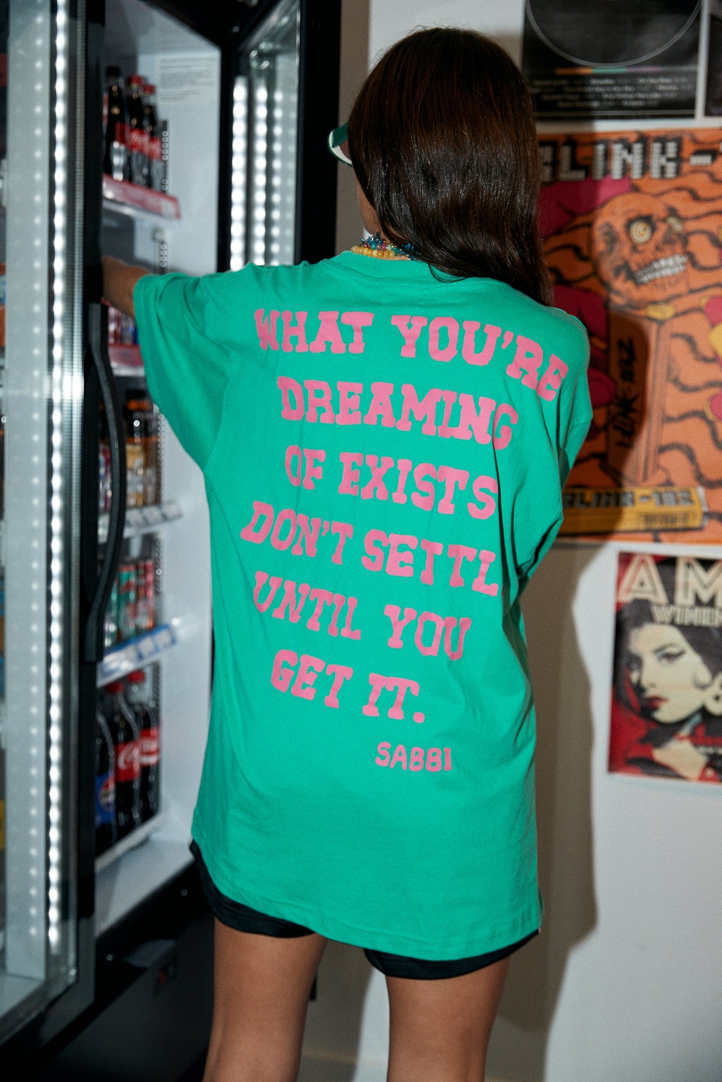Sabbi - The Very Oversized Self Love Club Tee - Green