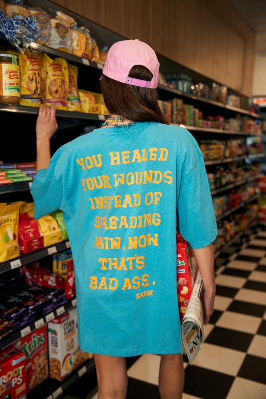 Sabbi - The Very Oversized Self Love Club Tee - Blue