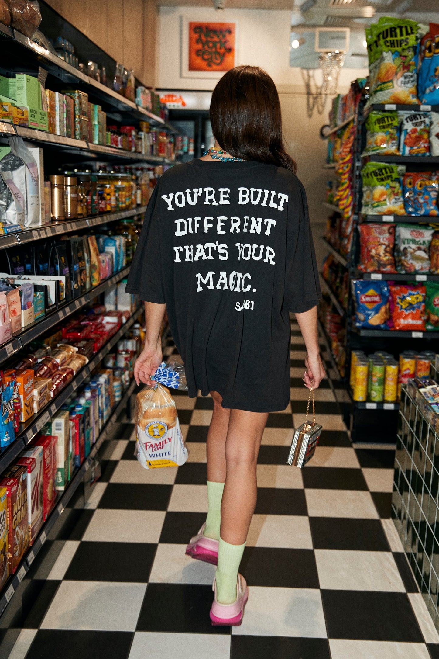 Sabbi - The Very Oversized Self Love Club Tee - Black