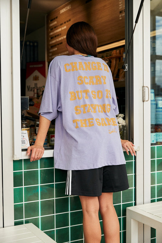 Sabbi - The Very Oversized Self Love Club Tee - Purple