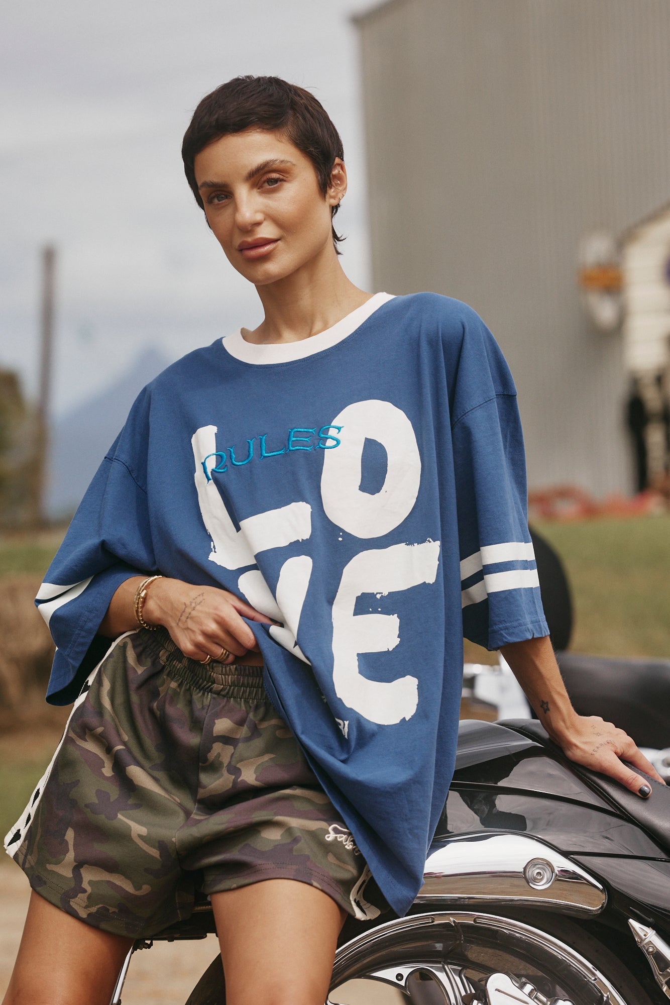 Sabbi - The MINI Raving Hearts Shorts - Camo