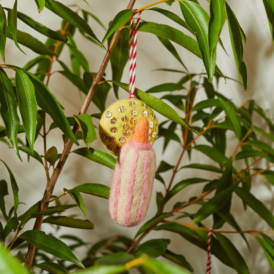 Sage X Clare - Deccan Candle Felt Decoration