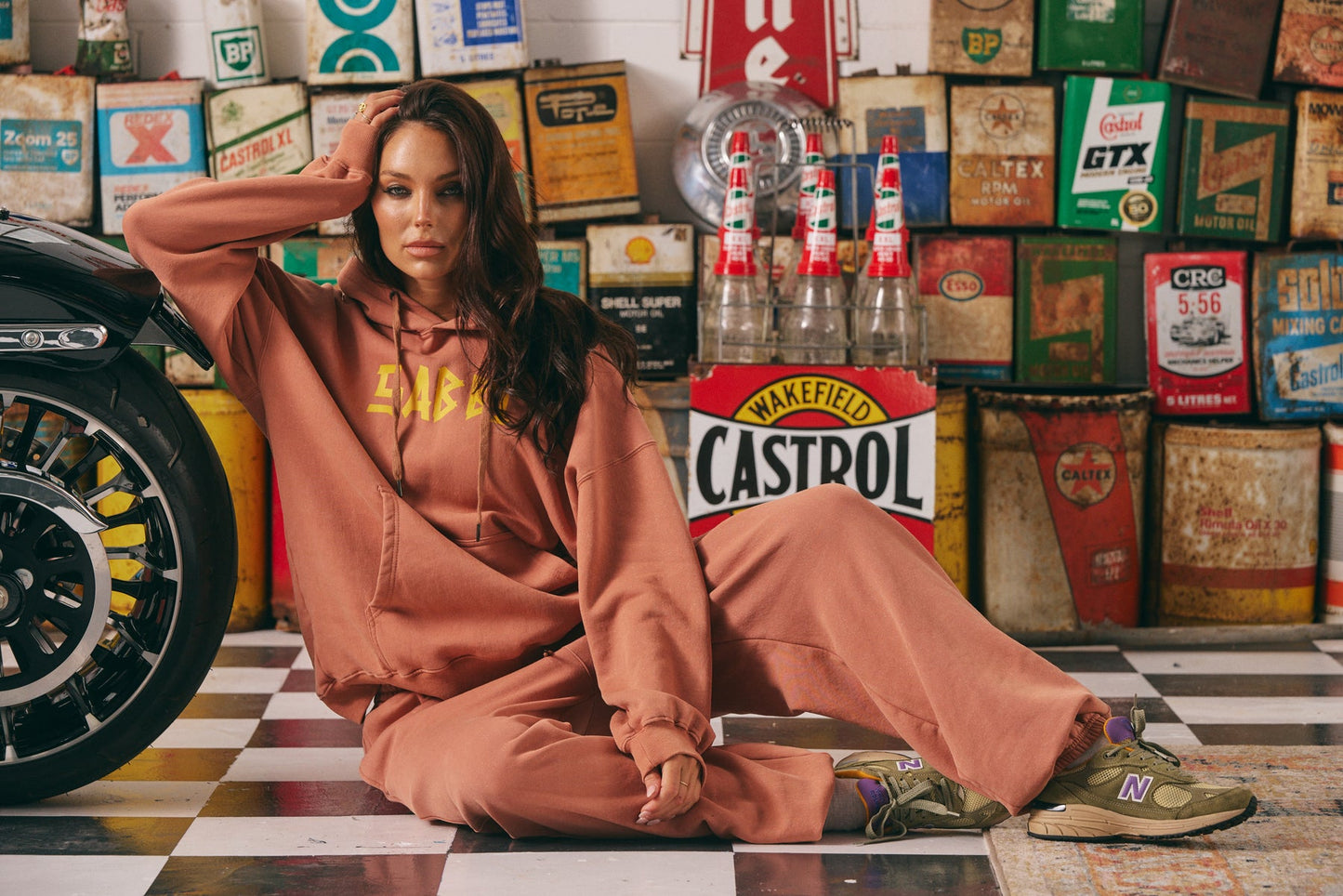 Sabbi - Cuff Leg Sweat Pants - Be Kind - Terracotta