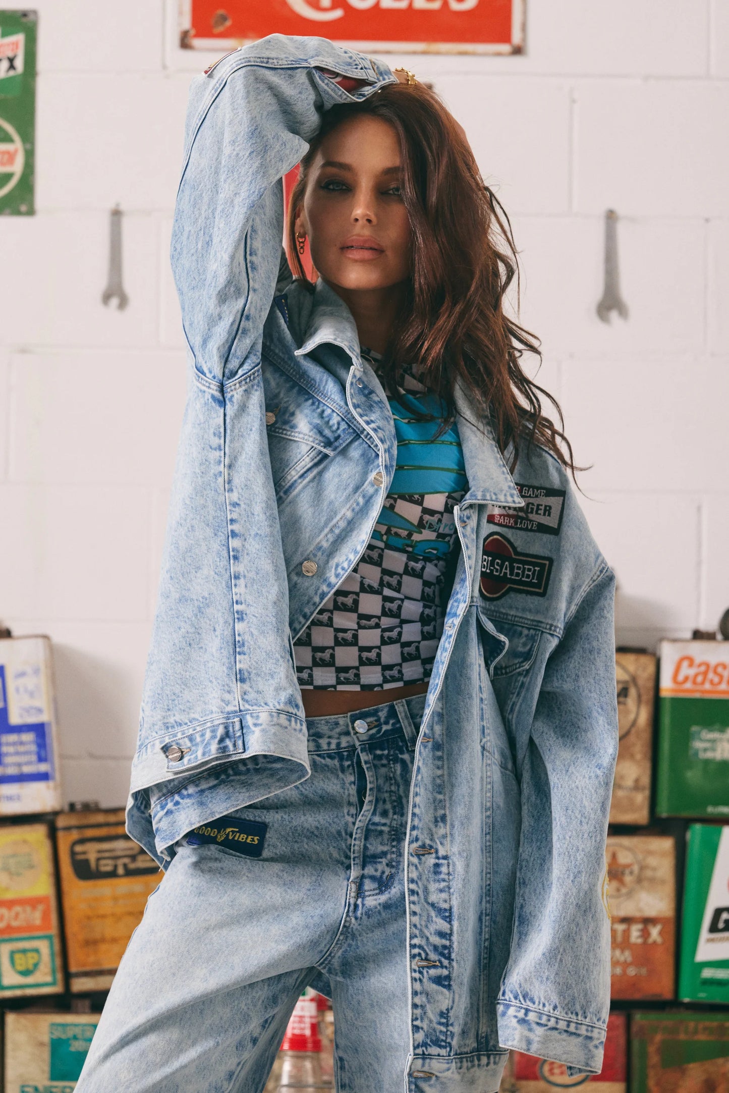 Sabbi - The Mermaid Racing Denim Jacket