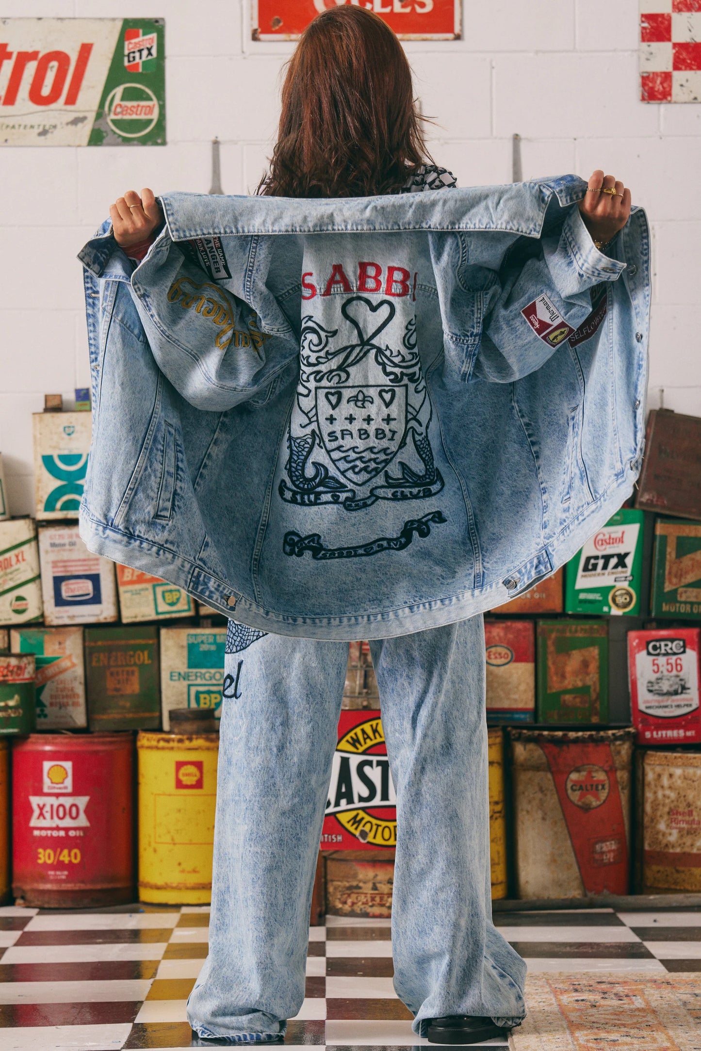 Sabbi - The Mermaid Racing Denim Jacket