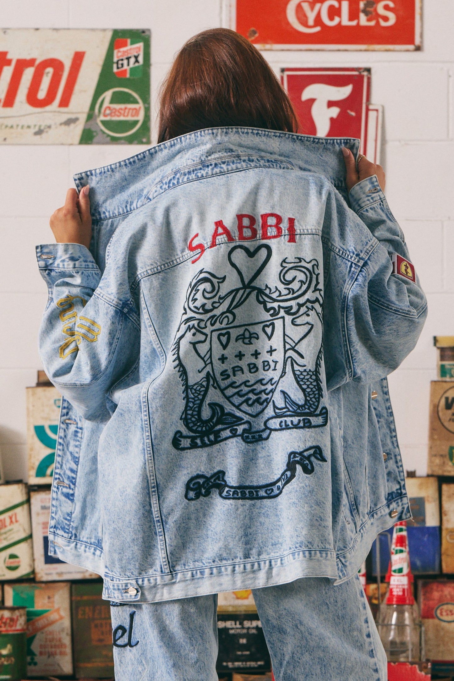 Sabbi - The Mermaid Racing Denim Jacket