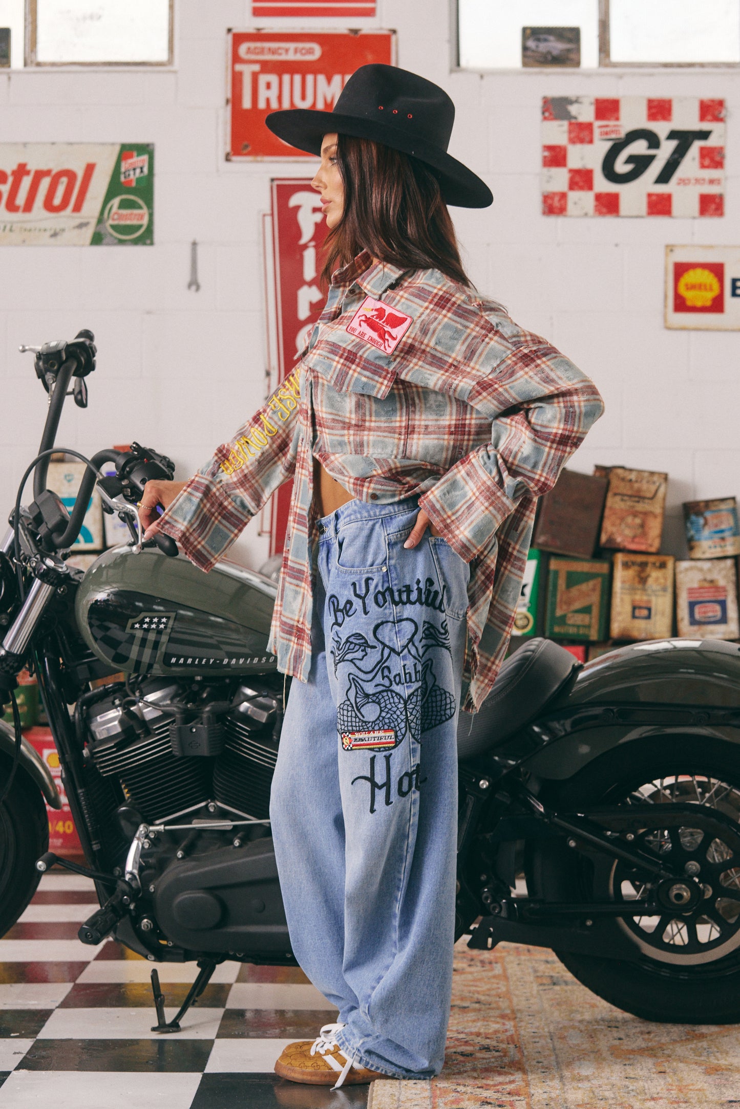 Sabbi - The Horse Power Distressed Flannel Shirt