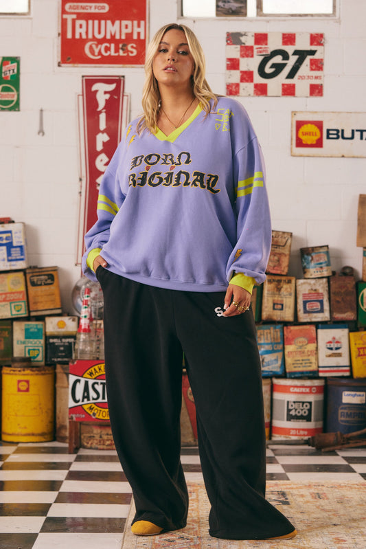 Sabbi - The Born Original V Neck Crew - Lilac