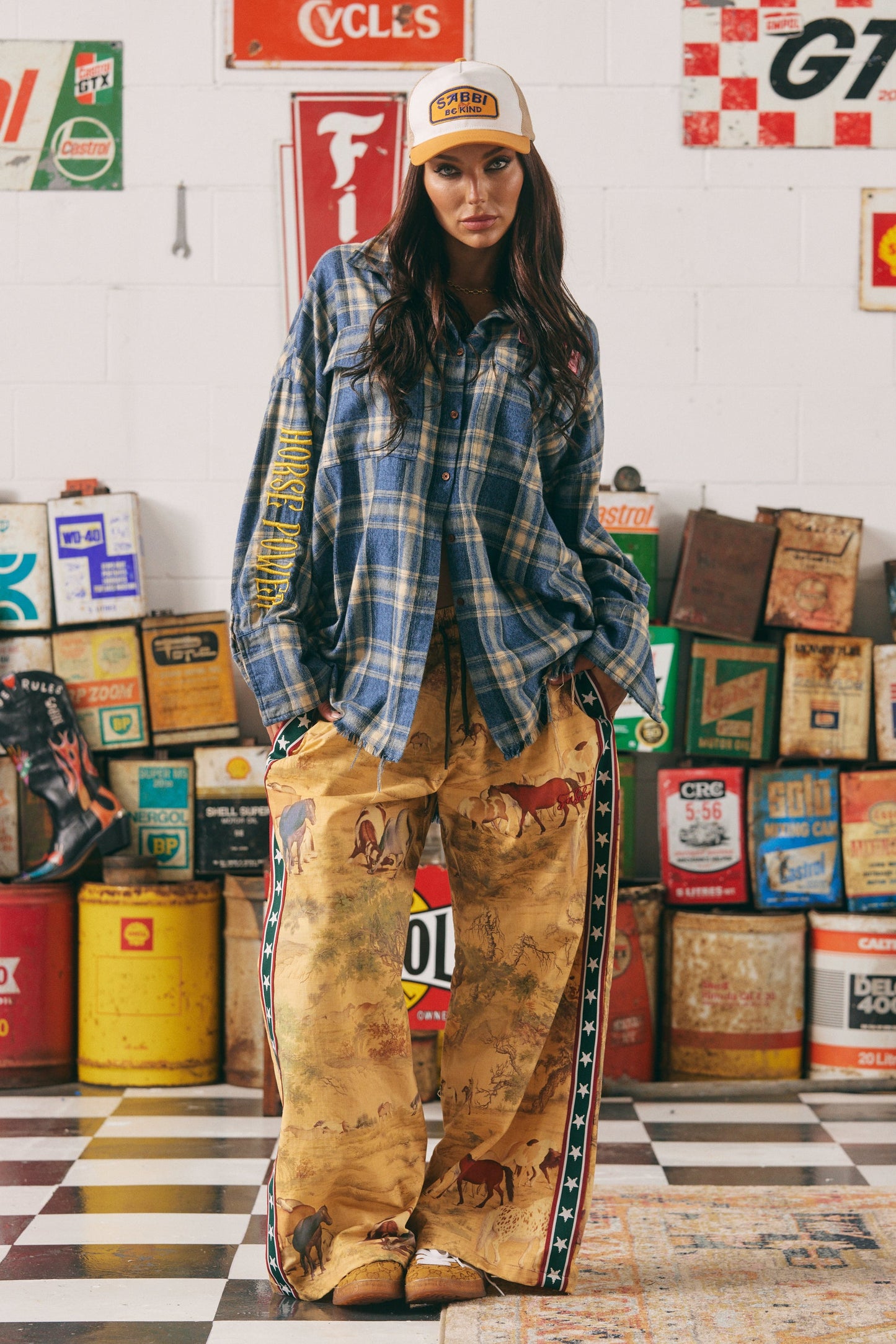 Sabbi - The Horse Power Flannel Shirt - Blue