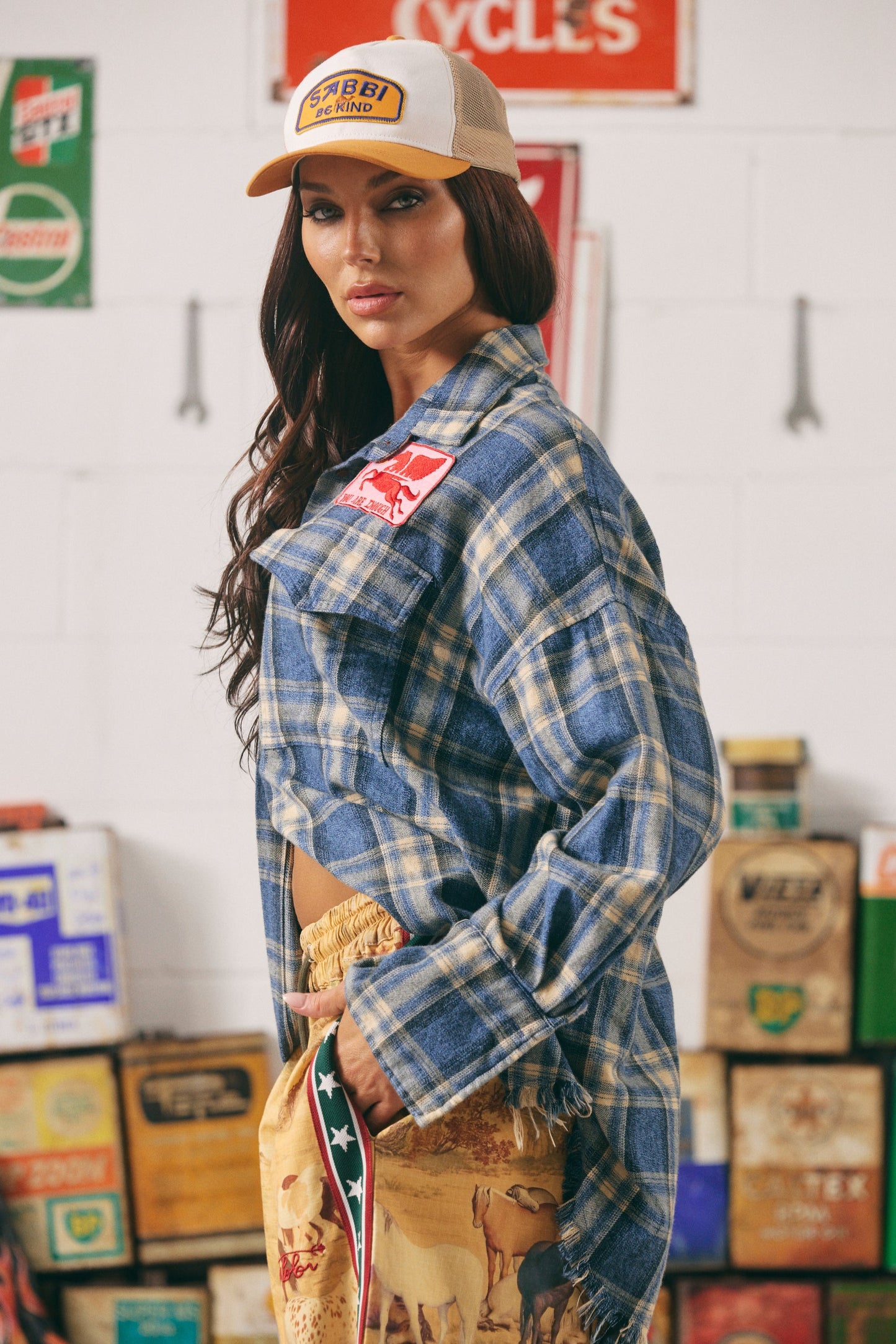 Sabbi - The Horse Power Flannel Shirt - Blue