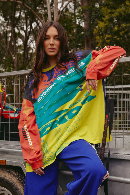 Sabbi - The Long Sleeve It's Gangster Tee - Multicolour