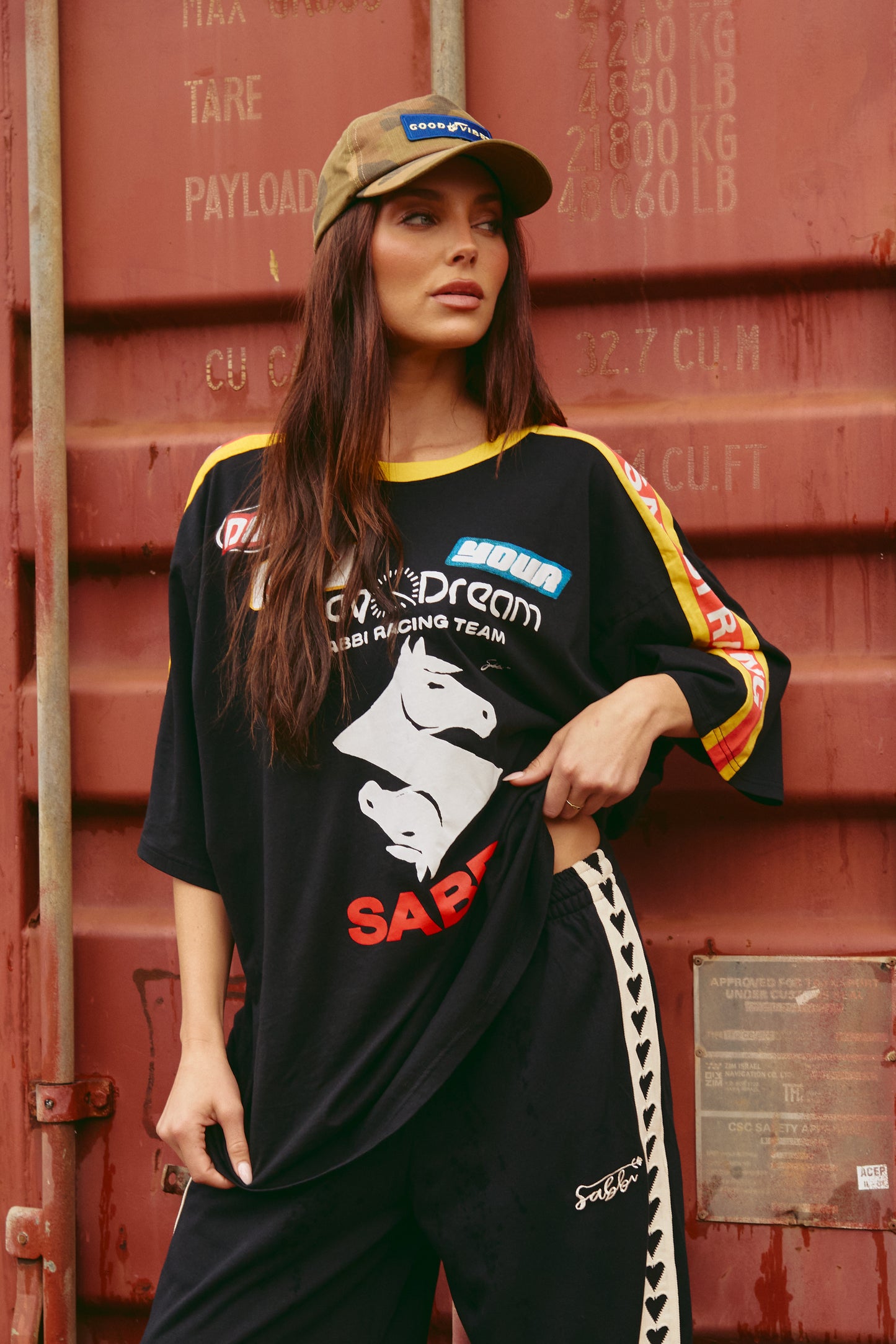 Sabbi - The Very Oversized Don't Quit Your Day Dream Tee - Black