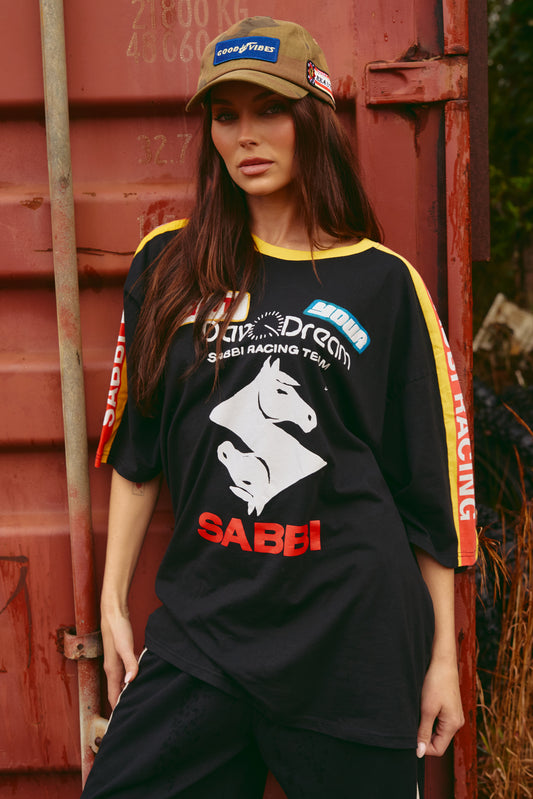 Sabbi - The Very Oversized Don't Quit Your Day Dream Tee - Black