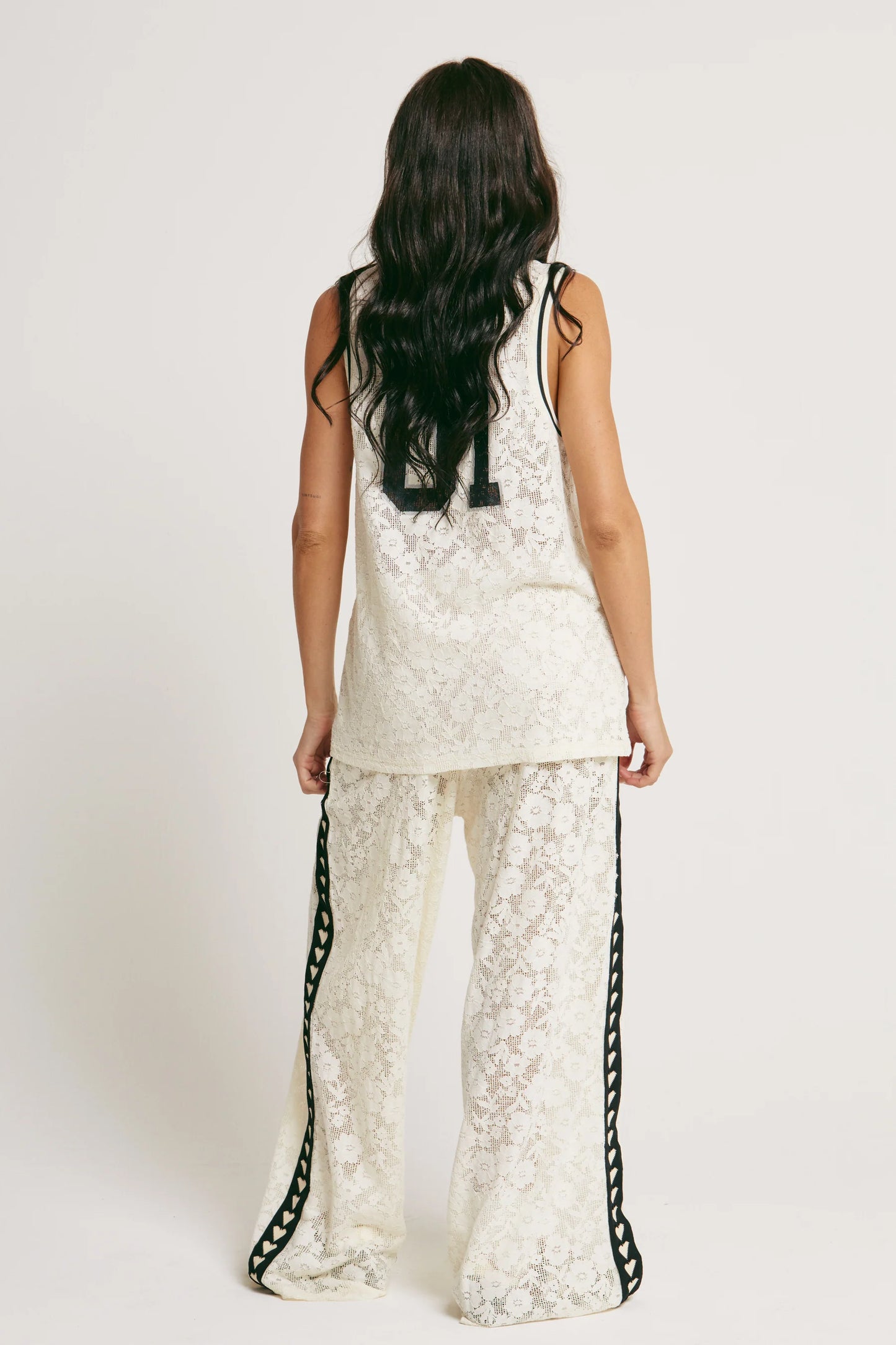 Sabbi - The Raving Hearts Lace Pant - Cream