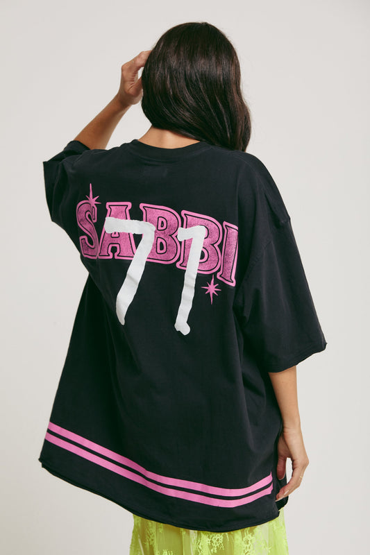 Sabbi - The Very Oversized - Life Is Short Tee - Black - ETA 6/2/26