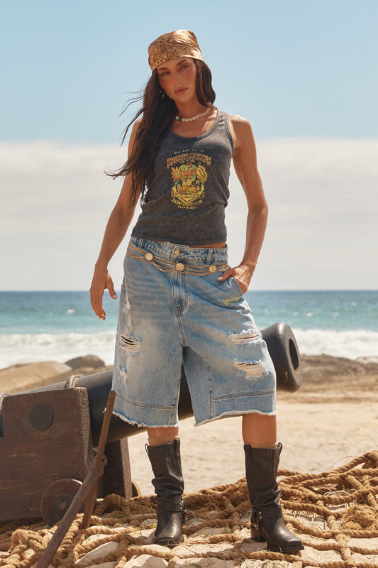 Sabbi - The Smooth Sailing Tank - Charcoal