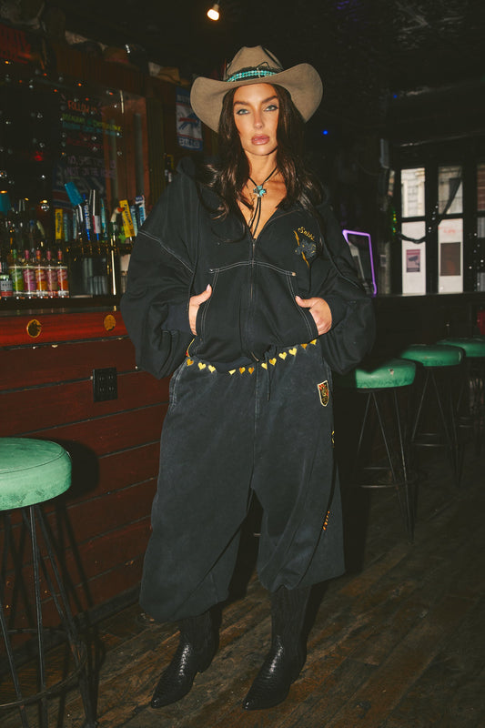 Sabbi - The Be-Youtiful Wide Leg Sweat Pants - Black