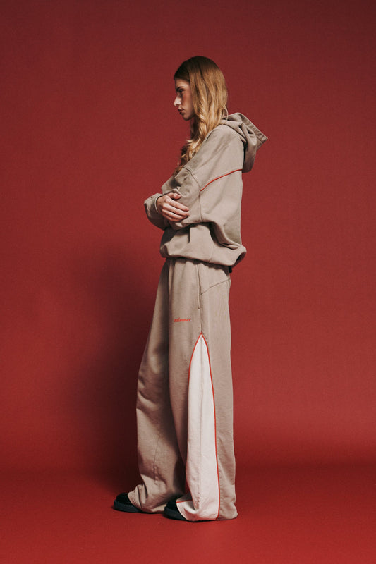 SŚAINT - THE RIVAL TRACK PANT - ACID WASH BEIGE