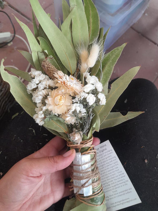 Grounding Smudge Stick - Selenite