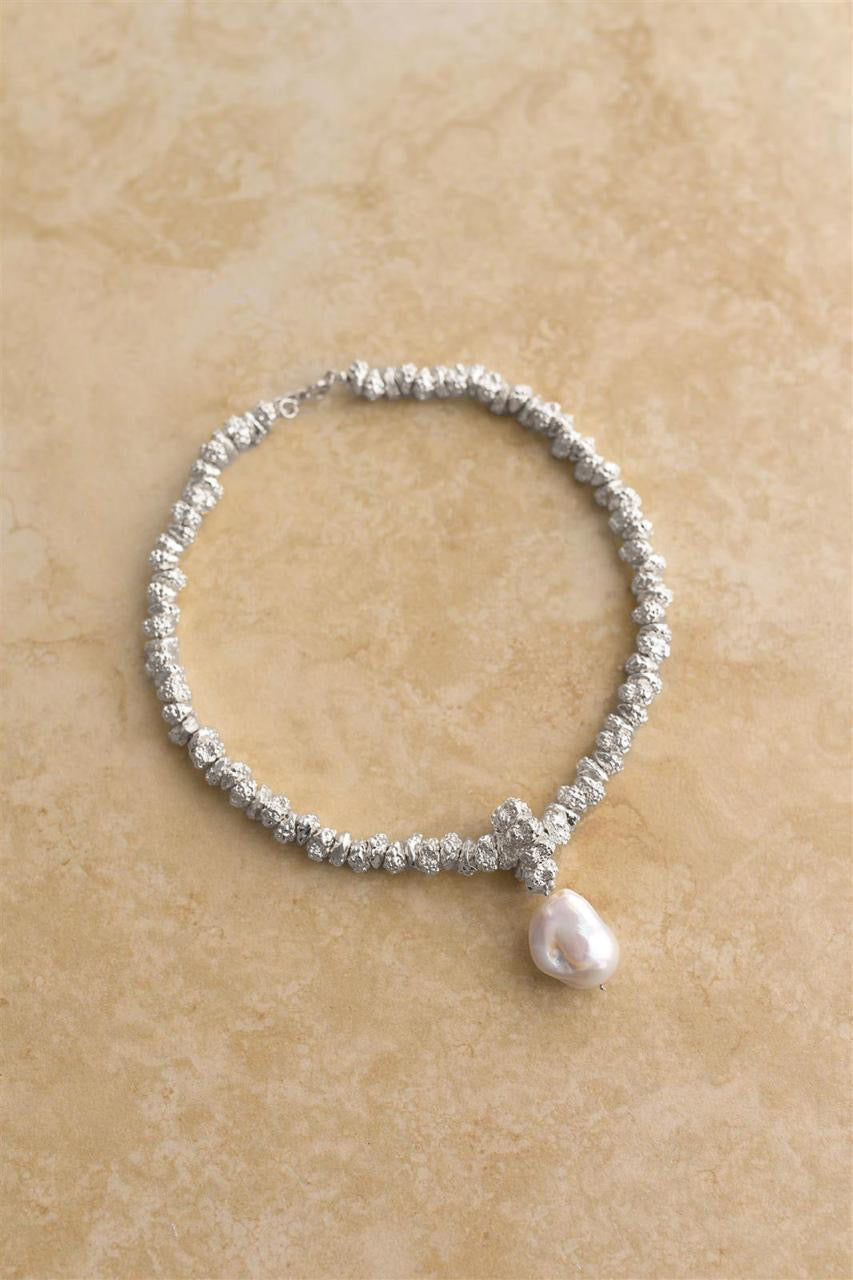 Indigo & Wolfe - Jewel Necklace - Silver