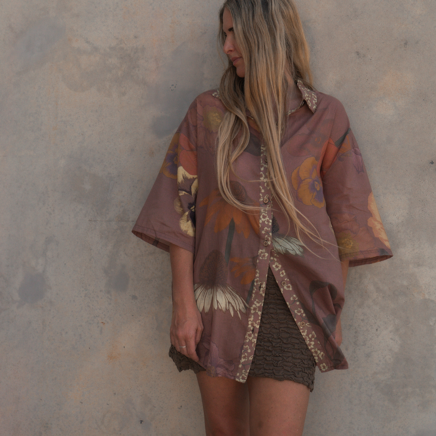 Wandering Folk - Glades Over Swim Shirt - Cedar