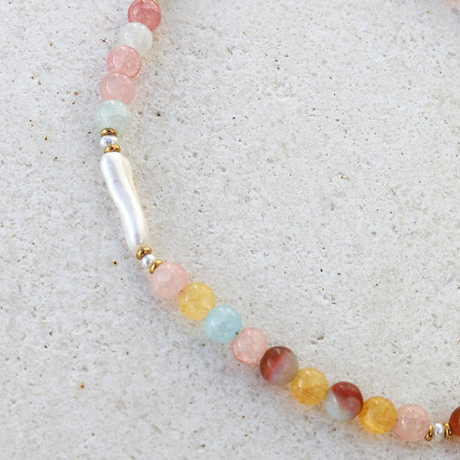 Sea Soul - Cotton Candy Beaded Necklace