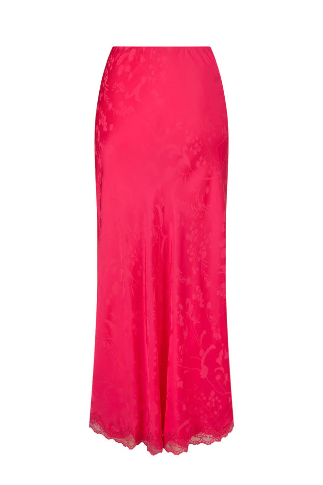 Spell - Boudoir Bias Skirt - Fuchsia