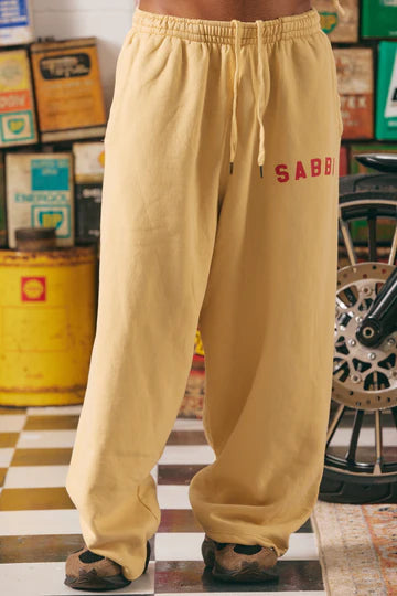 Sabbi - The Brenda Energy Wide Leg Sweat Pants - Butter