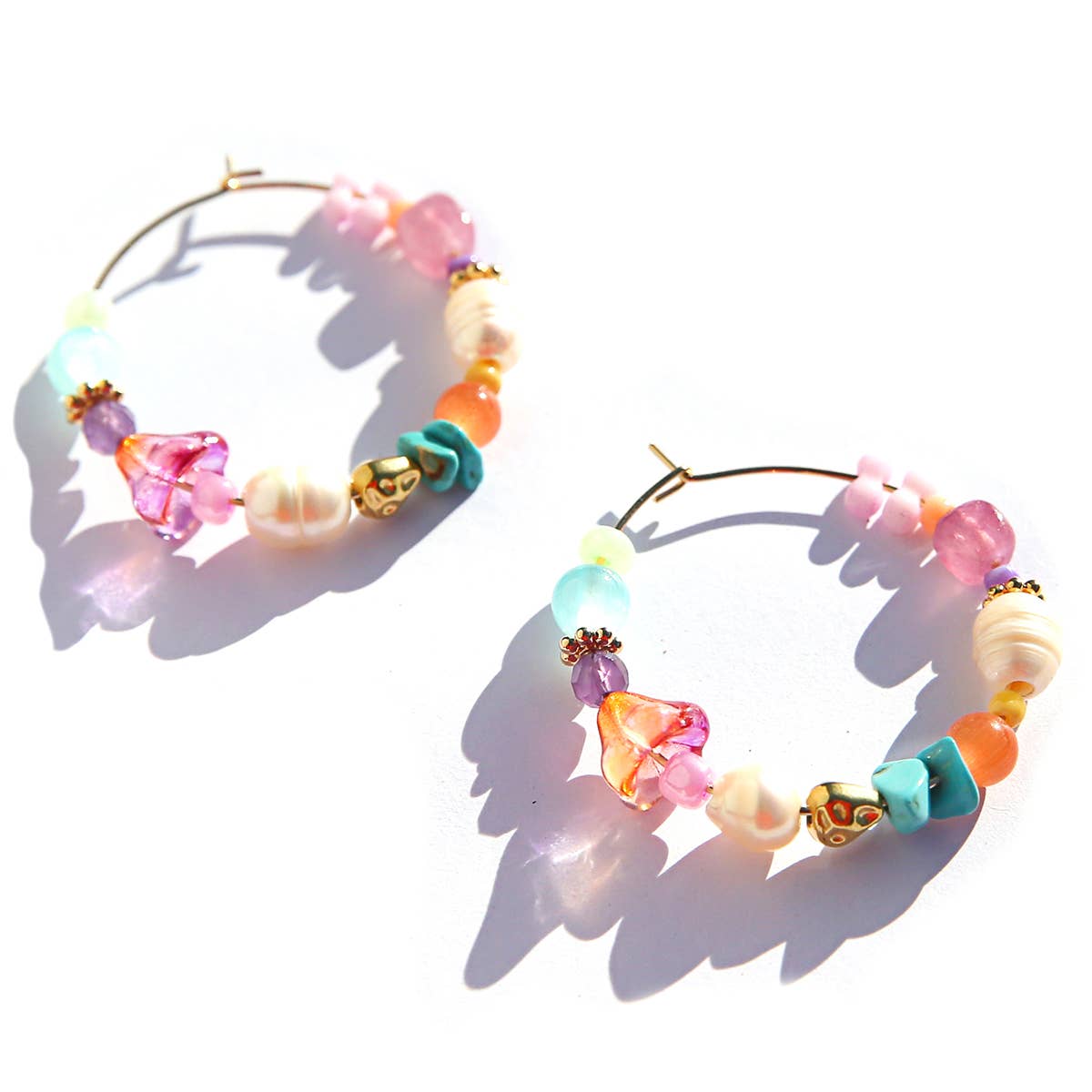Kingston - Large Rainbow Hoops