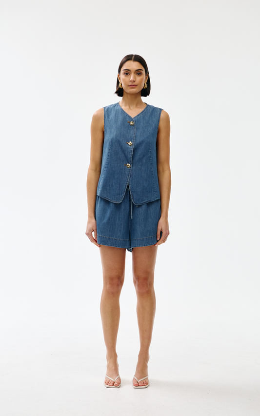 Kinney - Camille Vest - Denim
