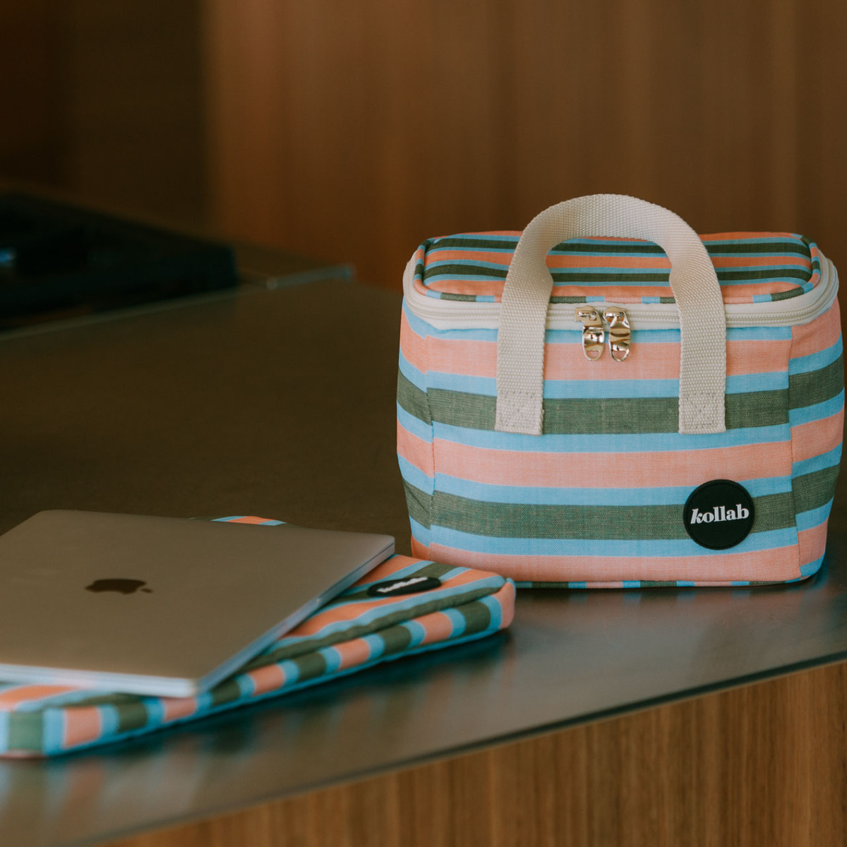 Kollab - Holiday Lunch Bag - Shoreline Stripe