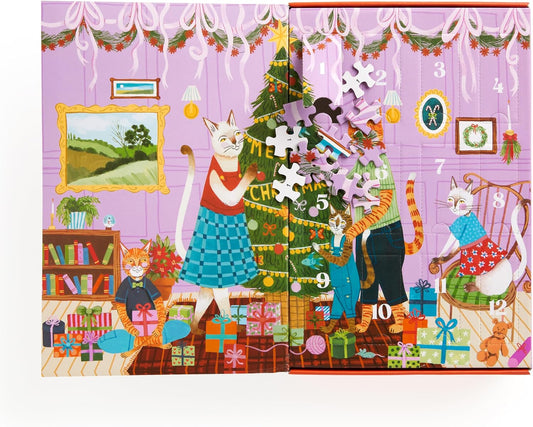 Galison - Meowy Christmas 12 days of Puzzles - 500pc