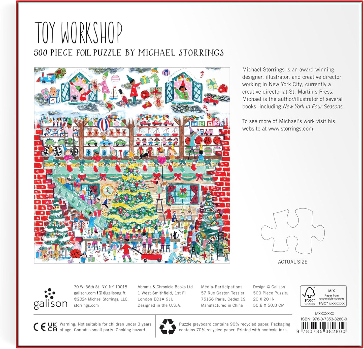 Michael Storrings - Toy Workshop Foil - 500pc Puzzle