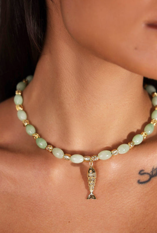 Indigo & Wolfe - Goia Necklace - Jade