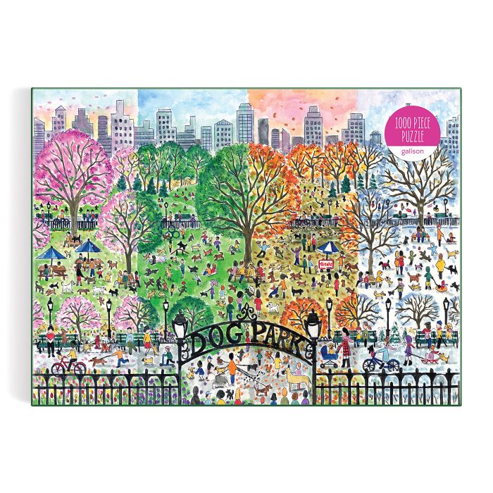 Michael Storrings - Dog Park in Four Seasons - 1000pc Puzzle