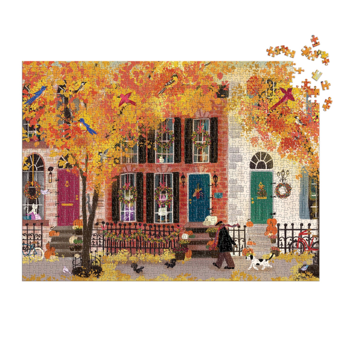 Joy Laforme - Autumn in the Neighborhood - 1000pc Puzzle