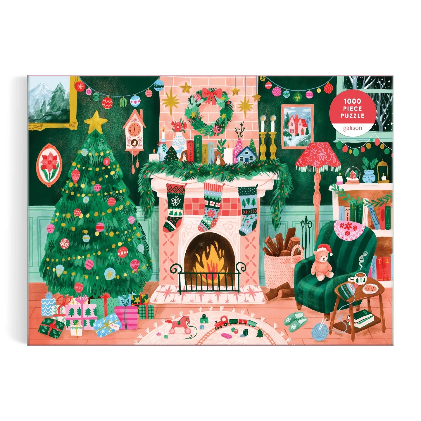 Galison - Cozy by the Fireplace Puzzle - 1000pc