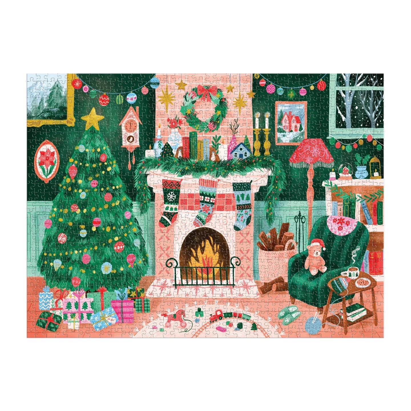 Galison - Cozy by the Fireplace Puzzle - 1000pc