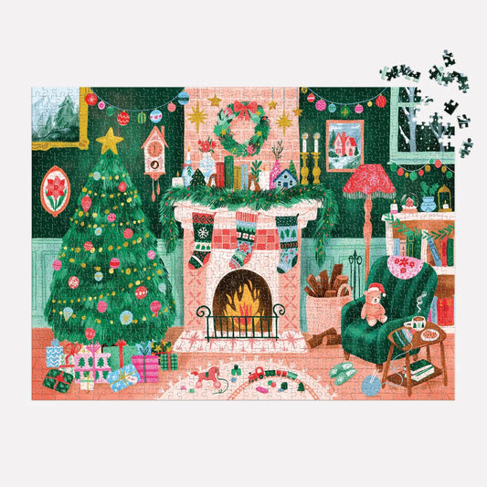 Galison - Cozy by the Fireplace Puzzle - 1000pc