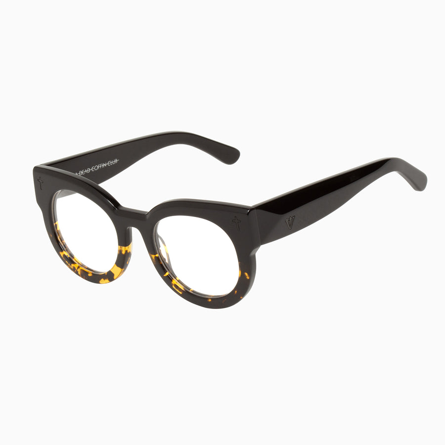 Valley Eyewear - A Dead Coffin Club - Black to Tort