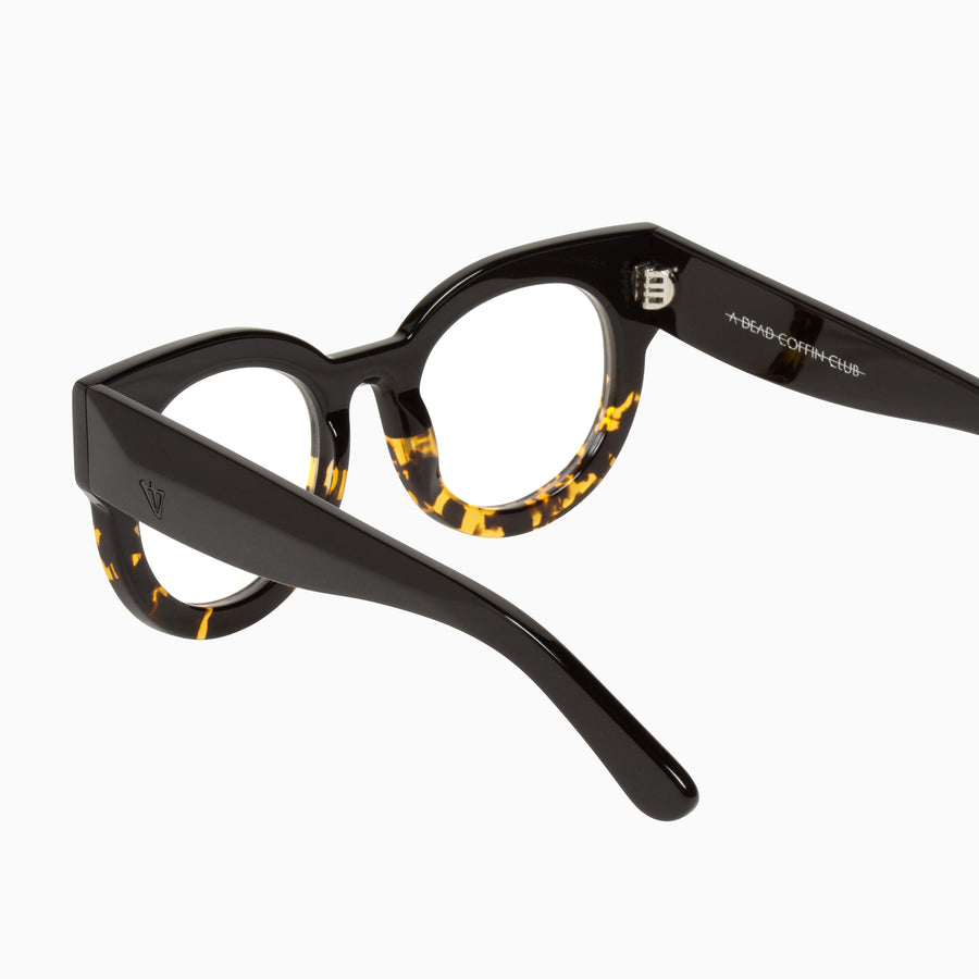 Valley Eyewear - A Dead Coffin Club - Black to Tort