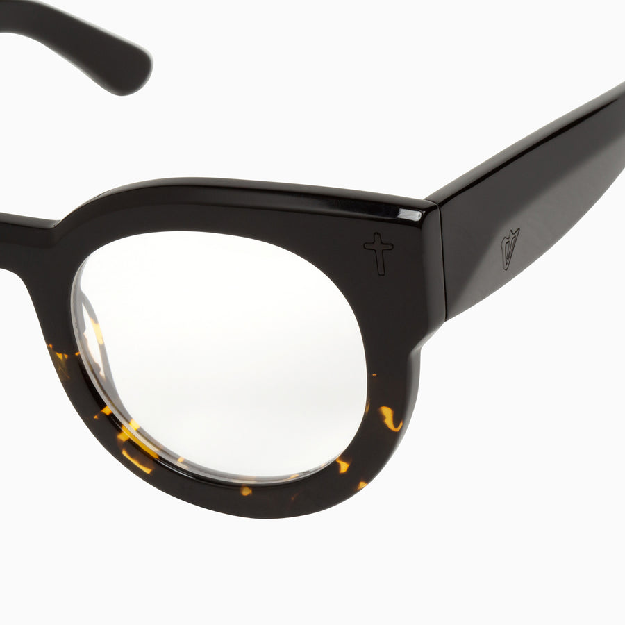Valley Eyewear - A Dead Coffin Club - Black to Tort